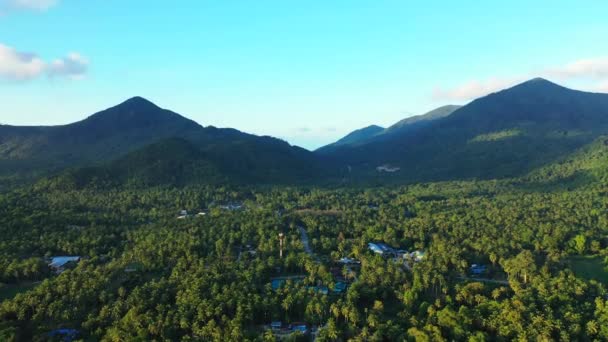 Montagnes Vertes Sur Île Voyage Tropical Barbade Caraïbes — Video