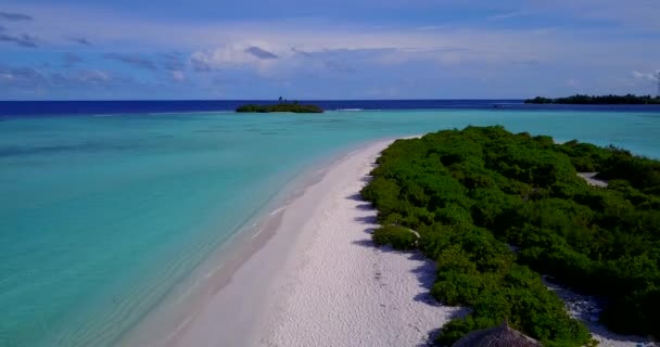 Spokojna Scena Wyspie Dzień Letnia Podróż Bali Indonezja — Wideo stockowe