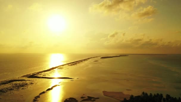 Strahlend Goldene Stunde Naturszene Jamaikas Karibik — Stockvideo