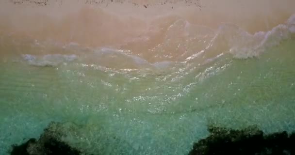 Погляд Мілководдя Екзотична Природа Домініканської Республіки Карибське Море — стокове відео