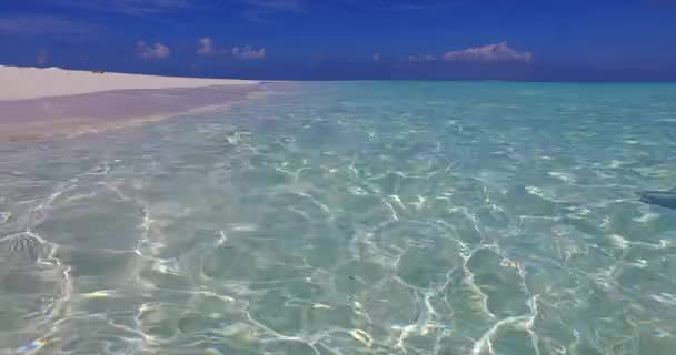 Zbliżenie Falowanej Przezroczystej Wody Morskiej Krajobraz Koh Samui Tajlandia Azja — Wideo stockowe
