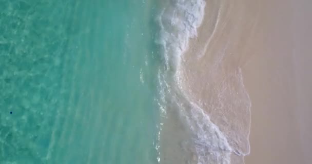 Klares Transparentes Wasser Sandstrand Sommerentspannung Auf Bali Indonesien — Stockvideo