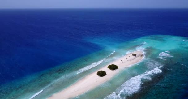 Ścieżka Piasku Wyspy Morzu Natura Bali Indonezja — Wideo stockowe