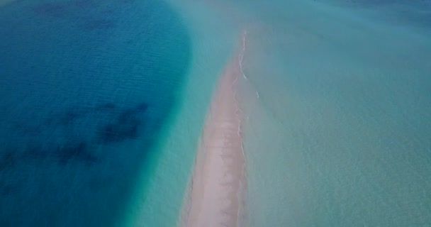 Flachwasser Mit Sandpfad Reise Nach Bora Bora Französisch Polynesien — Stockvideo