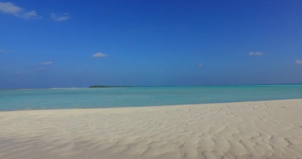 Plage Ondulée Sable Eau Mer Passer Des Vacances Bali Indonésie — Video