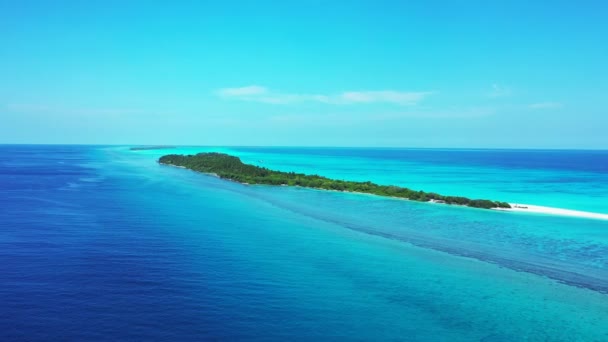Vista Dell Isola Tropicale Dal Drone Natura Tropicale Delle Bahamas — Video Stock