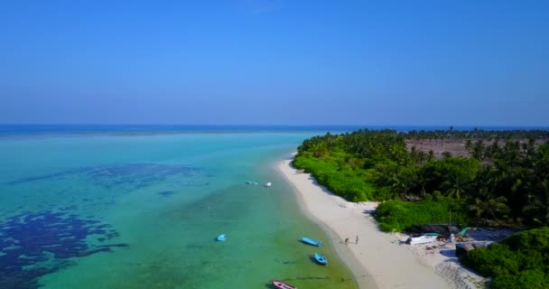 Вид Тропический Остров Днем Летнее Настроение Бали Индонезия — стоковое видео