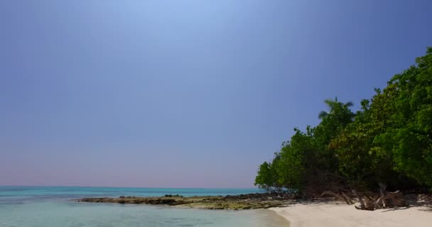 海景宁静的岛屿 多米尼加共和国 加勒比之行 — 图库视频影像