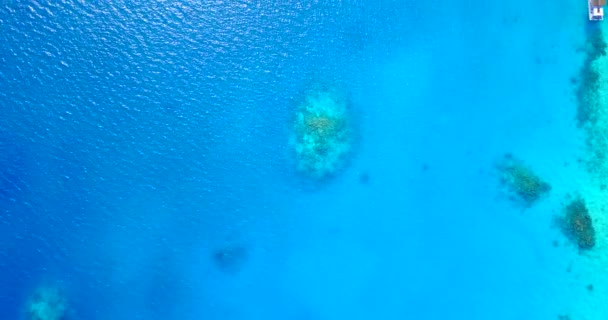 Żywy Niebieski Turkusowe Morze Podróż Bali Indonezja — Wideo stockowe