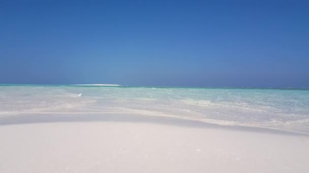 Lato Spiaggia Vuoto Paesaggio Naturale Antigua — Video Stock