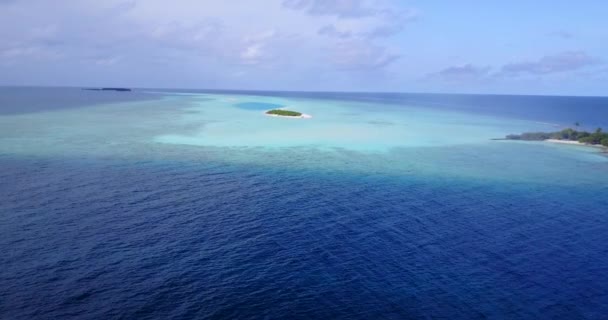 Verbazingwekkend Uitzicht Het Tropische Strand Eilanden Van Het Oostelijk Caribisch — Stockvideo