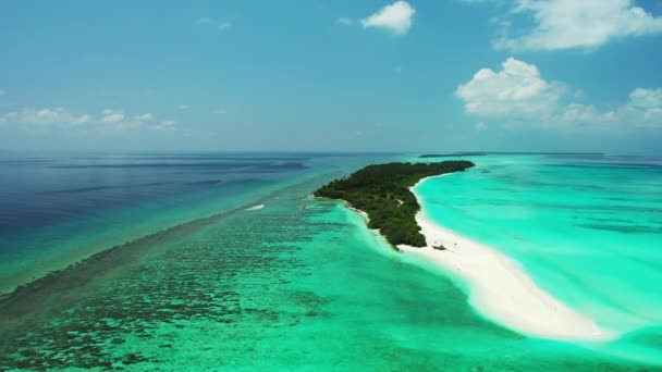 Brillante Escena Marina Turquesa Vacaciones Bali — Vídeos de Stock