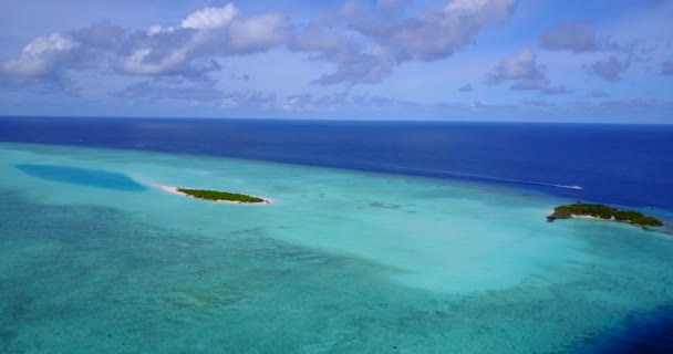 Berrak Turkuaz Suyu Tropikal Cook Adası Güney Pasifik — Stok video