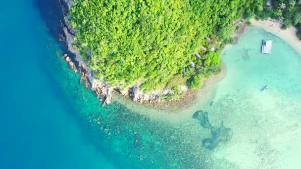 Βραχώδης Ακτή Από Την Κορυφή Τροπικός Παράδεισος Των Μπαρμπάντος Καραϊβική — Αρχείο Βίντεο
