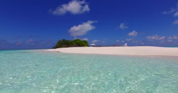 Остров Солнечным Пляжем Морской Отдых Бали — стоковое видео