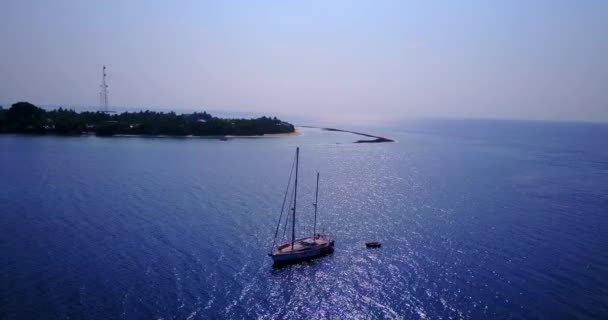 Yacht Lusso Mare Blu Relax Estivo Bali Indonesia — Video Stock