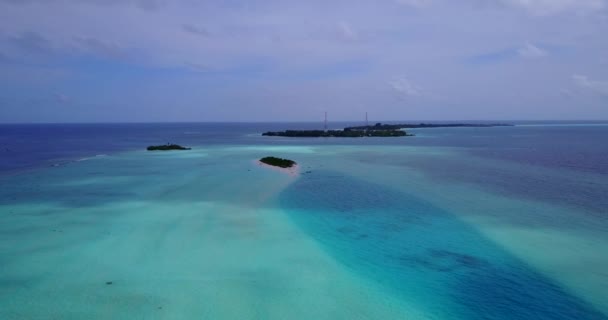 Luchtfoto Van Geweldig Eiland Zomer Overdag Landschap Van Seychellen Oost — Stockvideo