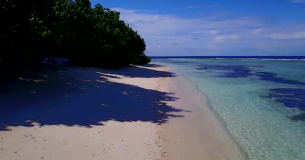 Vista Para Mar Paraíso Tropical Bora Bora Polinésia Francesa — Vídeo de Stock