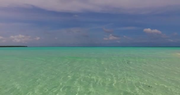 Eau Mer Turquoise Ondulée Paysages Estivaux Aux Maldives Asie Sud — Video