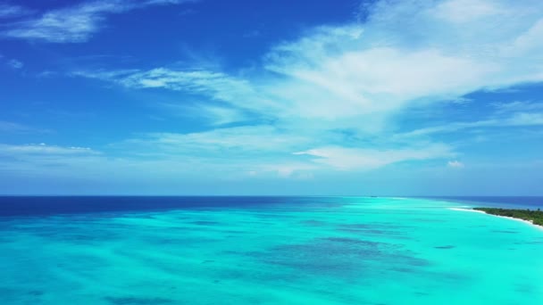 Жирний Морський Плащ Літні Пейзажі Домініканської Республіки Карибське Море — стокове відео