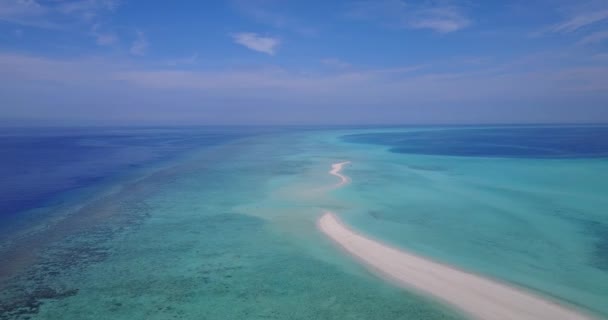 Huzurlu Doğal Deniz Manzarası Bora Bora Yolculuk Fransız Polinezyası — Stok video