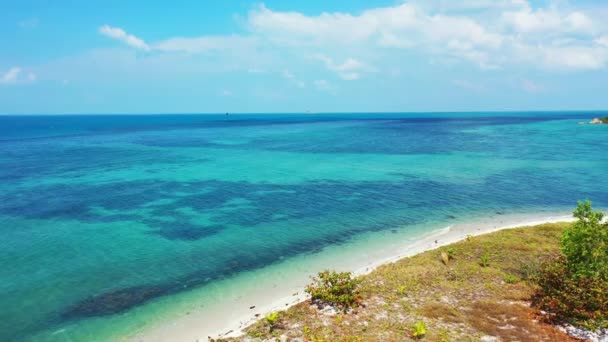 Calma Mare Sereno Vista Panoramica Sul Mare Natura Tropicale Delle — Video Stock