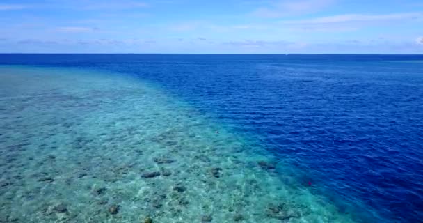 Спокійний Денний Вид Моря Природне Тло Екзотична Природа Домініканської Республіки — стокове відео