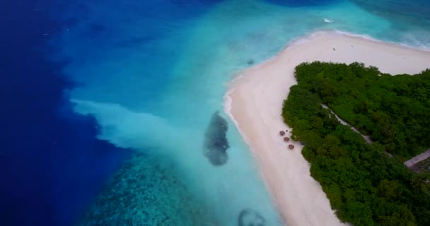 Piękna Tropikalna Plaża Białym Piaskiem Niesamowitą Czystą Wodą Martin Caribbean — Wideo stockowe