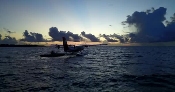 潘顿的水上飞机印度尼西亚巴厘的Idyllic性质 — 图库视频影像