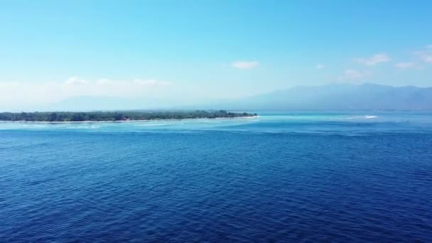 Levendige Zee Rond Het Eiland Tropisch Karakter Van Bali — Stockvideo