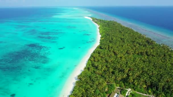 Heldere Turquoise Marinier Koh Samui Idyllische Scene Thailand Azië — Stockvideo