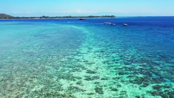 Helle Szene Meer Entspannung Auf Bali — Stockvideo