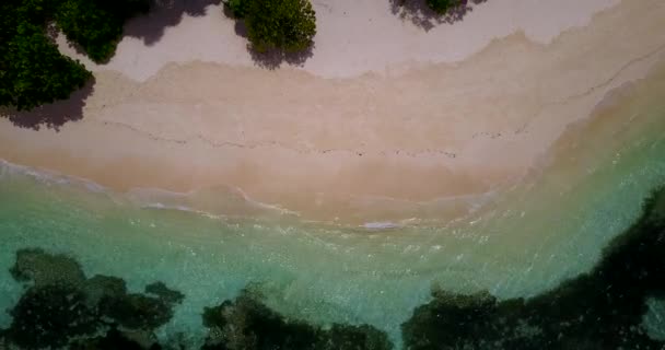 Meerblick Vom Sandstrand Traumhafter Sommerurlaub Auf Bermuda Nordatlantik — Stockvideo