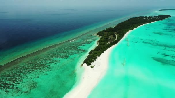 Drohnenblick Auf Exotische Asiatische Inseln Reisen Nach Indonesien — Stockvideo