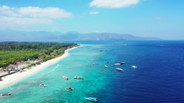 Vista Aérea Resort Tropical Ilha Férias Exóticas Maldivas Sul Ásia — Vídeo de Stock