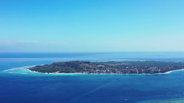 Paysage Marin Ensoleillé Depuis Drone Voyage Exotique Barbade Caraïbes — Video