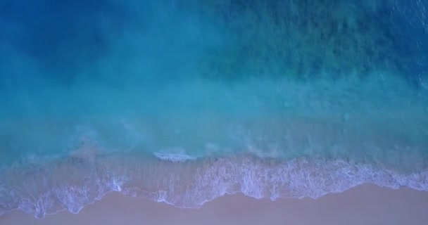 Utrym Tomt Hav Morgonen Seascape Scenisk Maldiverna — Stockvideo