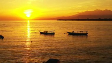 Sunset view by the seaside. Enjoying nature of Dominican Republic, Caribbean.   