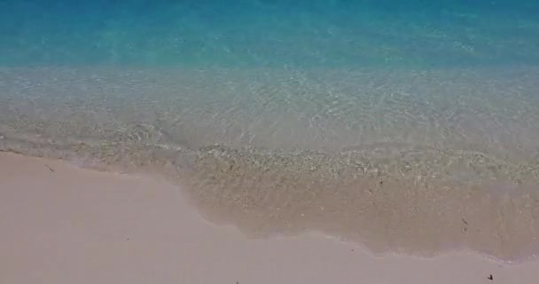 清澈的海岸线 波浪透明 巴厘之行 — 图库视频影像