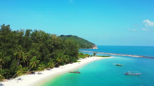 Sziget Partvonal Délben Nyári Vakáció Balin Indonéziában — Stock videók