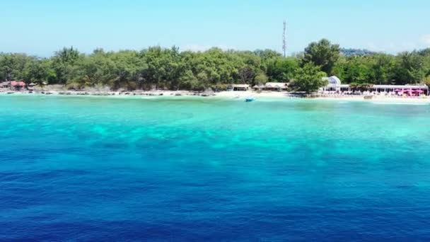 Cabo Mar Tropical Exótica Escena Natural Bali Indonesia — Vídeo de stock