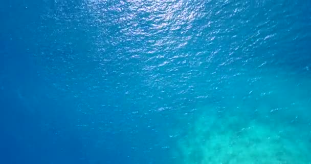 Olhando Para Mar Ondulado Bahamas Cena Idílica Caribe — Vídeo de Stock