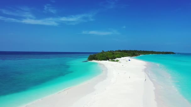 Cena Paisagem Marinha Azul Turquesa Brilhante Viagem Verão Bali Indonésia — Vídeo de Stock