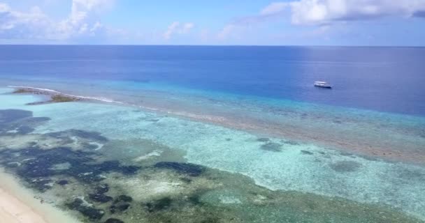 Zeezicht Vanuit Lucht Zomervakantie Thailand Azië — Stockvideo