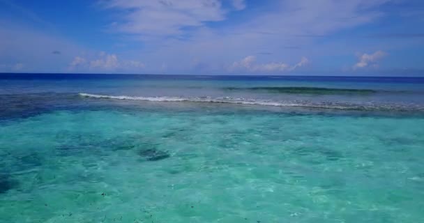 Sunny Coastline Journey Bora Bora French Polynesia — Stock Video