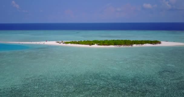 Sunny Τροπικό Νησί Δει Από Την Οπτική Γωνία Drone Εξωτικό — Αρχείο Βίντεο