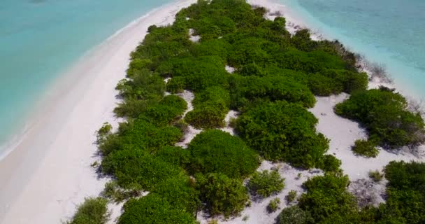 Dívám Zelený Ostrov Modrém Moři Exotická Dovolená Dominikánské Republice Karibik — Stock video