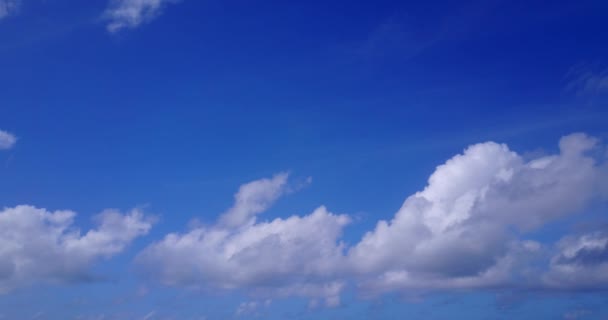 Céu Azul Verão Com Nuvens Brancas Viagem Tailândia — Vídeo de Stock