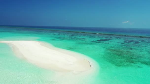 Spiaggia Con Acqua Turchese Relax Estivo Malesia Asia — Video Stock