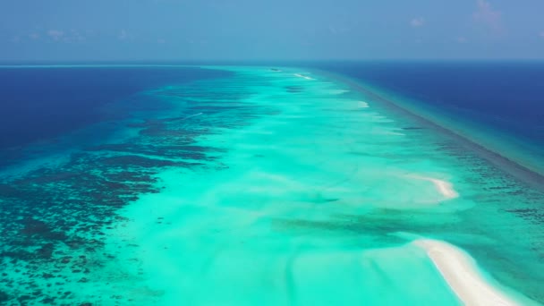 Paysage Marin Innocent Lumineux Nature Exotique Bora Bora Polynésie Française — Video